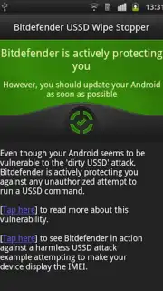 Bitdefender USSD Wipe Stopper Screenshot 1