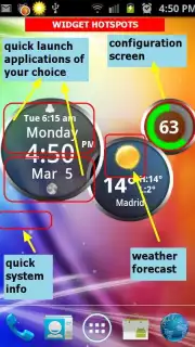 Rings Digital Weather Clock Screenshot 1