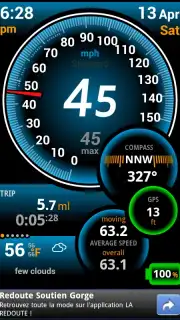 Ulysse Speedometer Screenshot 5