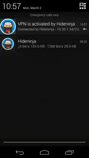 Hideninja Free VPN Screenshot 1