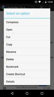 AndroRar Zip and Rar Screenshot 5