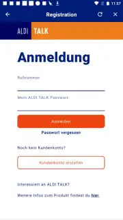 ALDI TALK Registration Screenshot 6