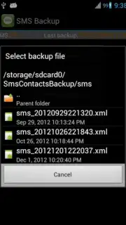 Super Backup: SMS and Contacts Screenshot 2