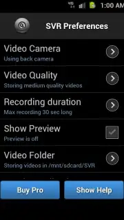 Secret Video Recorder (Android 1X) Screenshot 9