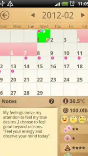 Period Calendar Screenshot 3
