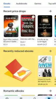 Google Play Books Screenshot 1