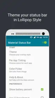 Material Status Bar Screenshot 4