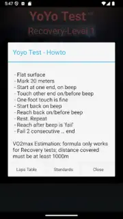 Yo-Yo Test Screenshot 14