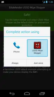 Bitdefender USSD Wipe Stopper Screenshot 4