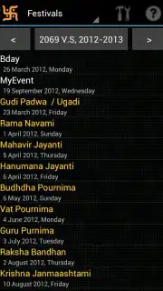 Hindu Calendar Screenshot 1