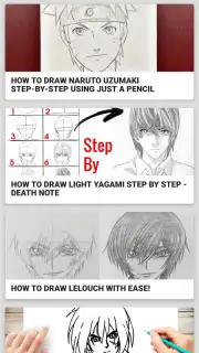 Learn to draw anime Screenshot 11