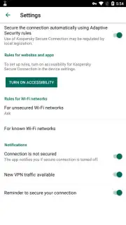 Kaspersky Fast Secure VPN Screenshot 5