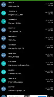 EarthQuake Tracker Screenshot 4
