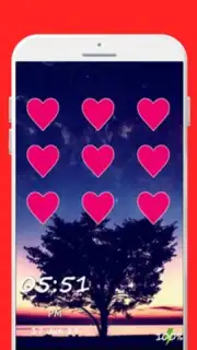 Love Pattern Lock Screen Screenshot 1