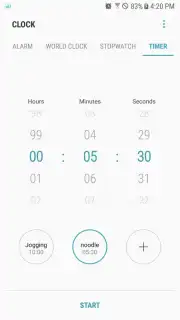 Samsung Clock Screenshot 5