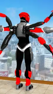 Black Spider Rope Superhero Screenshot 11