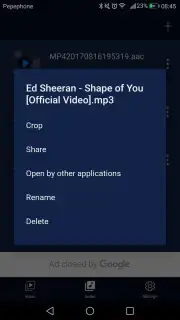 Audio Extractor Screenshot 2