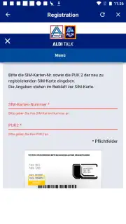 ALDI TALK Registration Screenshot 10