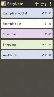 Bloc EasyNote Notepad Screenshot 2