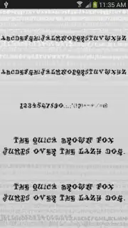 Style Free Font Theme Screenshot 2