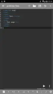 anWriter Free HTML Editor Screenshot 3