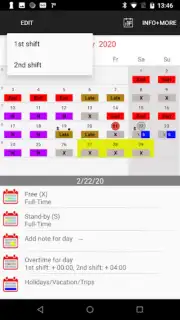 Roster-Calendar Screenshot 4