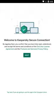 Kaspersky Fast Secure VPN Screenshot 1