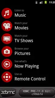 Official XBMC Remote Screenshot 1