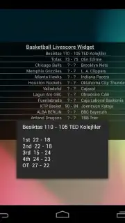 Basketball Livescore Widget Screenshot 18