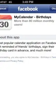 MyCalendar Mobile Screenshot 1