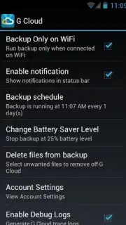 G Cloud Backup Screenshot 7