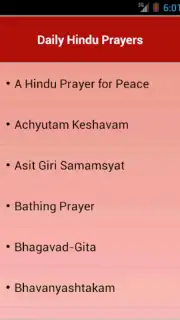 Daily Hindu Prayers Screenshot 2
