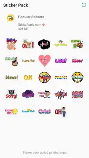 Popular Stickers Screenshot 3