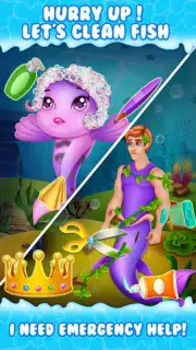 Newborn mermaid baby care game Screenshot 5