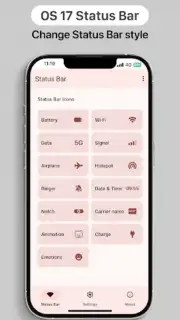 iOS 17 Status Bar Screenshot 2
