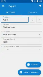 WorkingHours — Time Tracking Screenshot 3