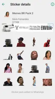 Brazil Funny Memes - Stickers Whatsapp Screenshot 2