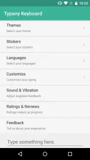 Typany Keyboard Screenshot 1