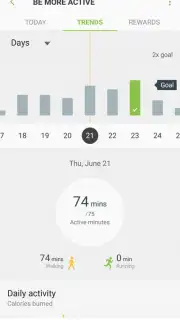 Samsung Health (Android Wear) Screenshot 1
