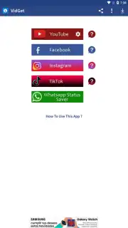 VidGet - YouTube, Insta and TikTok downloader Screenshot 1