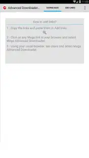 Advanced Downloader for Mega Screenshot 2