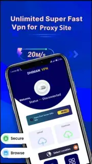 DHIMAN VPN - secure & Fast VPN Screenshot 1
