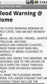 Simple Weather Alert Screenshot 3