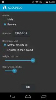 Accupedo Pedometer Screenshot 7