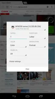 Canon Print Service Screenshot 4