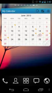 GO Calendar Widget Screenshot 3