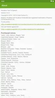 Vocalizer TTS Voice Screenshot 9