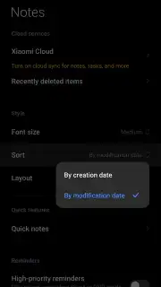 Xiaomi Notes Screenshot 2