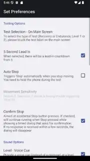 Yo-Yo Test Screenshot 2