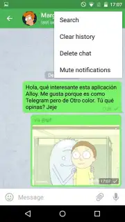 Alloy -free messaging app Screenshot 1